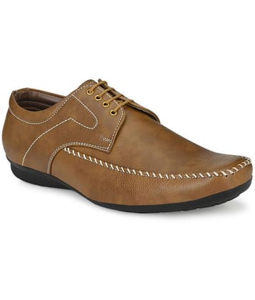 John Karsun Tan Mens Derby Formal Shoes - None