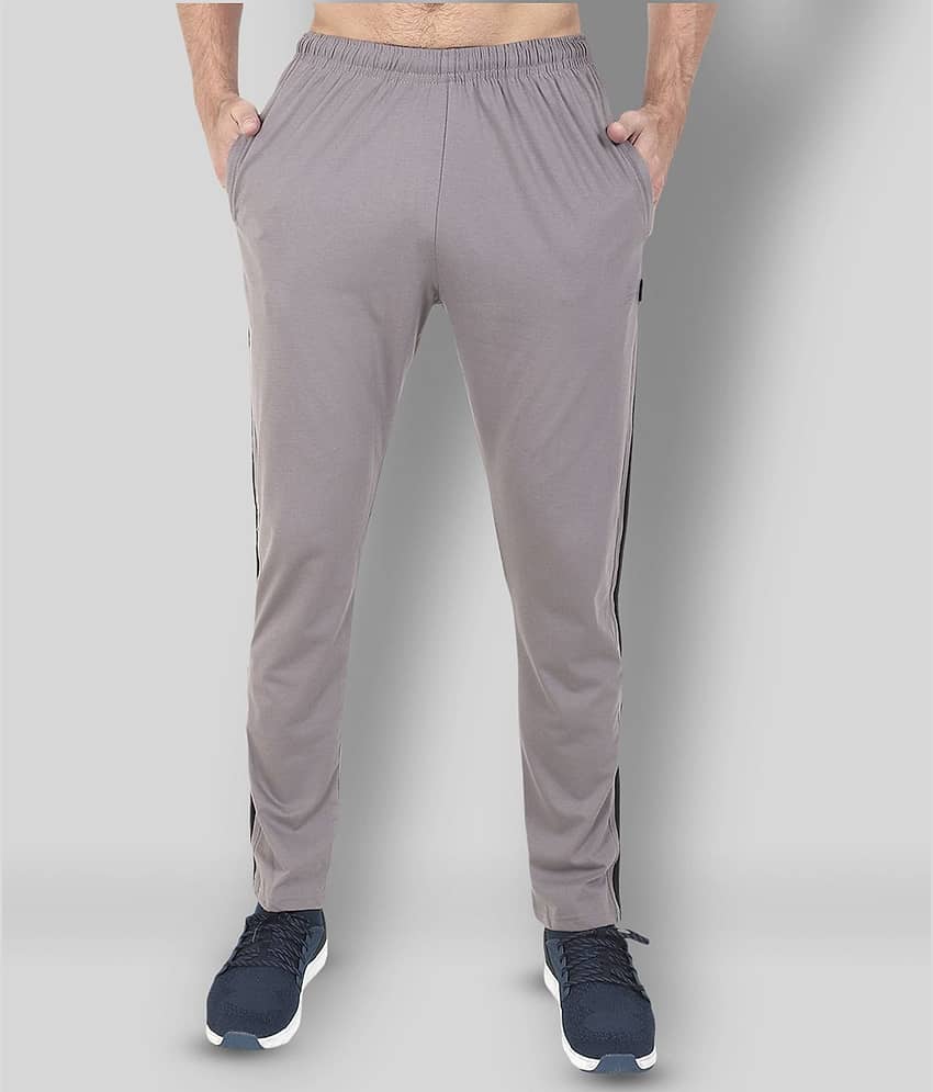 Zeffit - Light Grey Cotton Blend Men's Trackpants ( Pack of 1 )