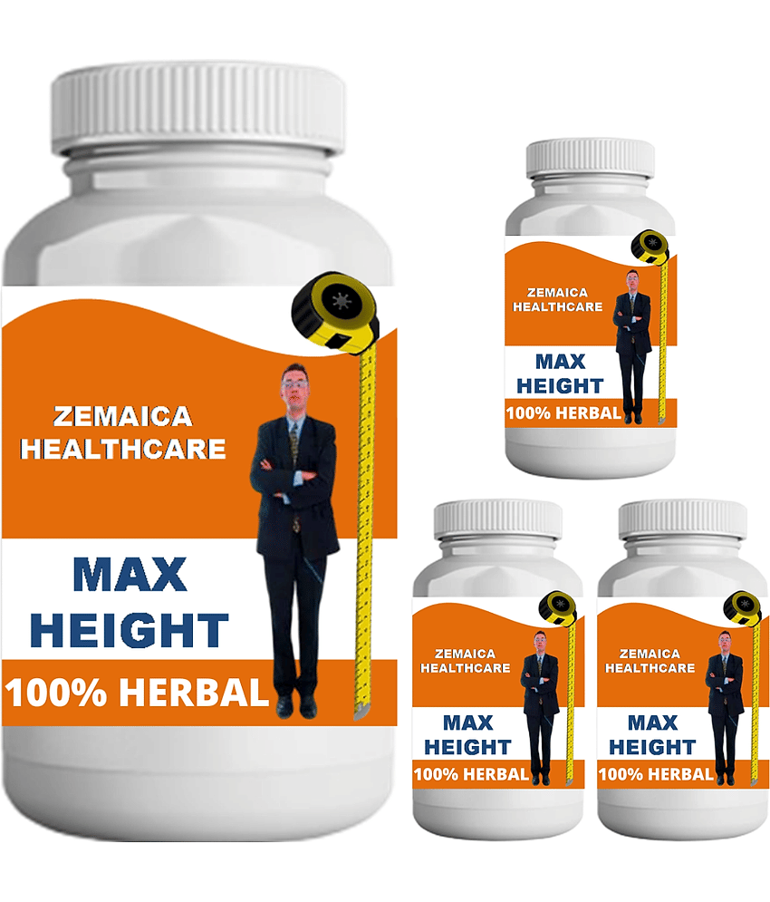 Zemaica Healthcare max height vanilla flavor 0.4 kg Powder Pack of 4
