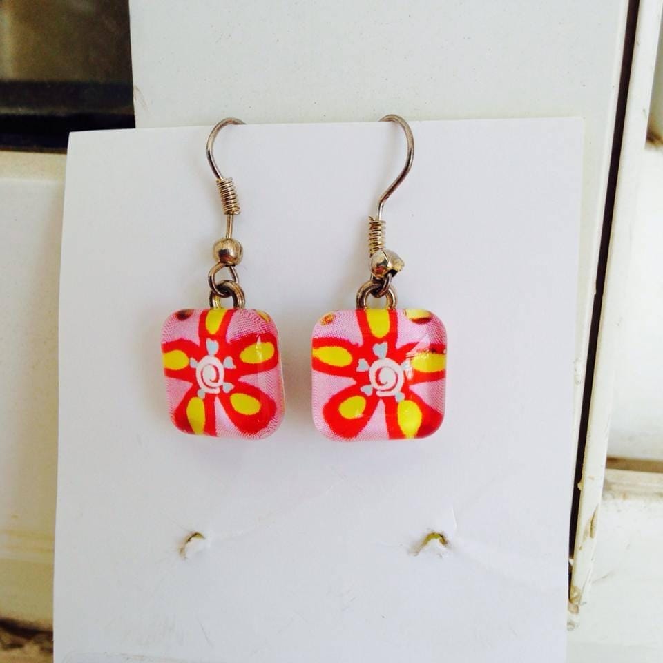 Flora Glass Earrings