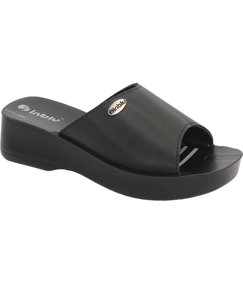 Inblu - Black Women's Slip On Heels