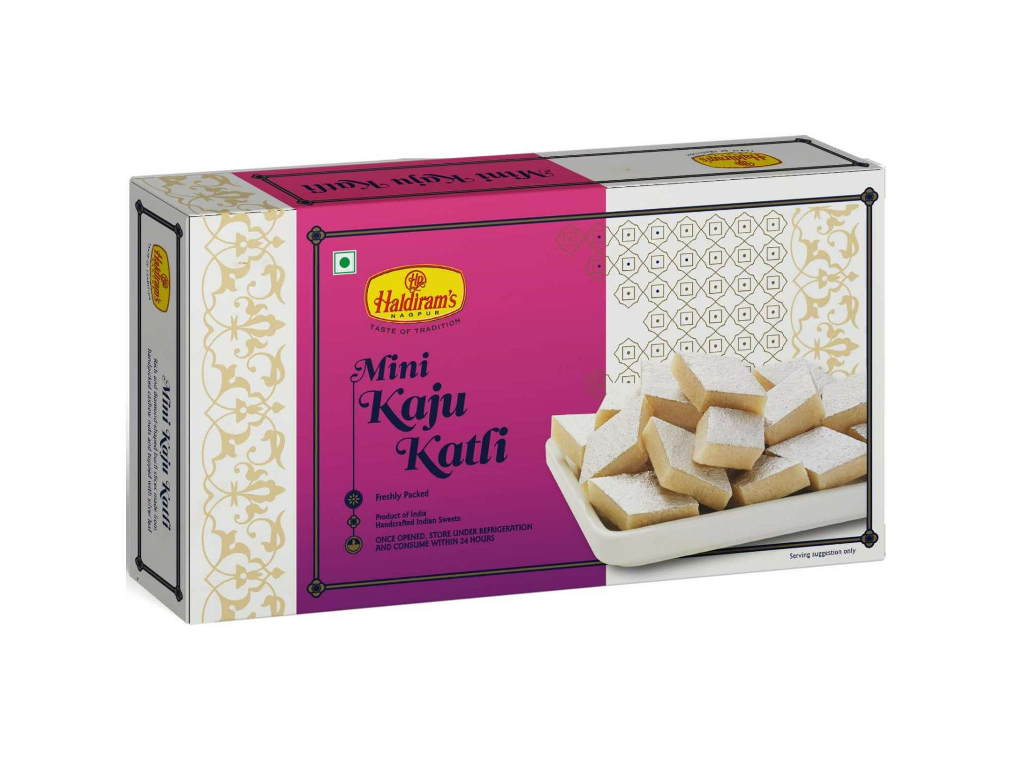 Haldiram's Mini Kaju Katli Packed Sweets - 250 Gm