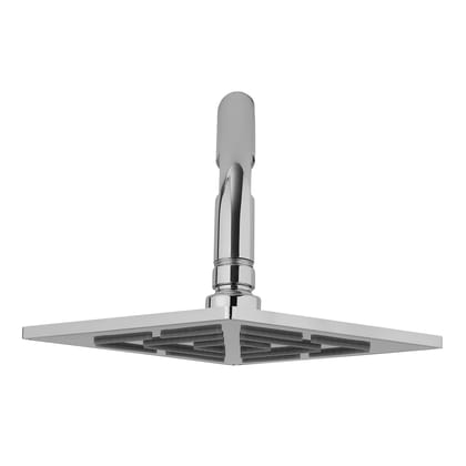 Orvos Overhead Shower, Futuristic maze design, Hiqh quality Stainless Steel, with salt tested chrome plating, 6x6 inches, head only, for high end luxury bathrooms
