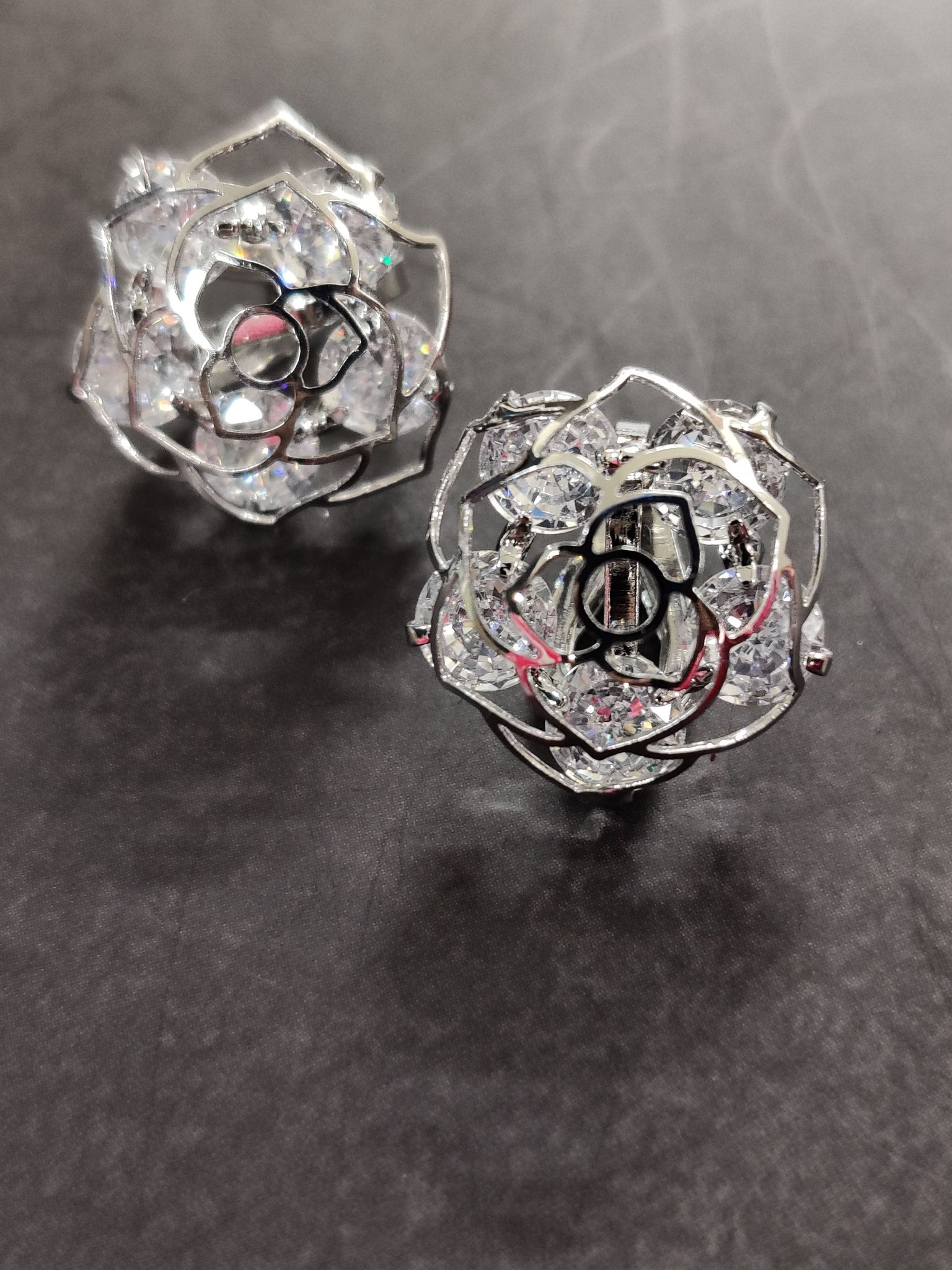 Flower Earrings- Clip Ons