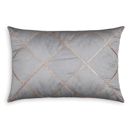Chanderi with Gota Cushion - 12x18