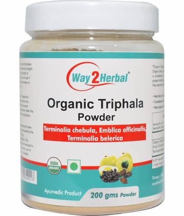 Way2Herbal Organic Triphala Powder 200 Gm Pack of 1