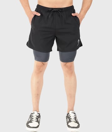 Fuaark White Polyester Lycra Men's Gym Shorts ( Pack of 1 )