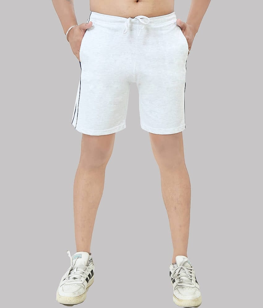 Black Brothers - Light Grey Cotton Men's Shorts ( Pack of 1 )
