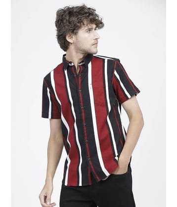 Ketch 100% Cotton Regular Fit Striped Half Sleeves Men's Casual Shirt - Multicolor ( Pack of 1 )