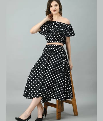 KAHARA Women Printed Top Skirt Co-Ord Set ( Multi Color )