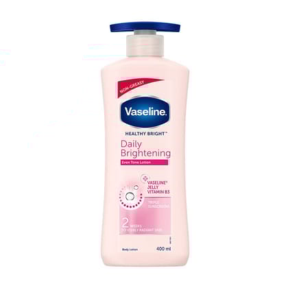 Vaseline Daily Brightening Body Lotion - For Healthy & Glowing Skin, 400 ml