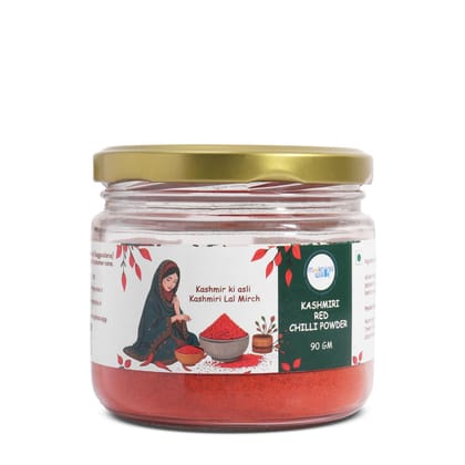 Morning Wale Kashmiri Red Chilli Powder / Deghi Mirch (90g) | Vibrant Color | Mild Heat