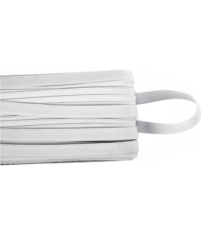 Imported Elastic, Half Inch Width, Used in Dresses, Pants, Lingeries, Children Frocks and Underwear, Tailoring, Sportswear, Belts Waist Bands, Suitcase Straps, 10 MTS Pack