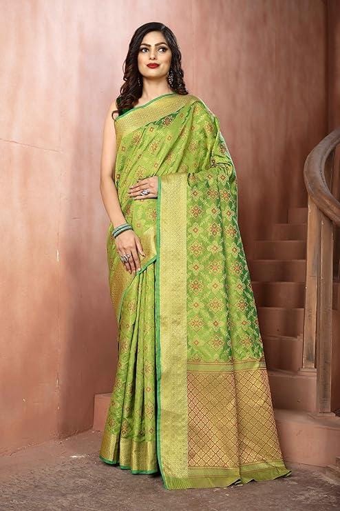 JUST FASHION Designer Art Silk Saree For Women's With Blouse piece