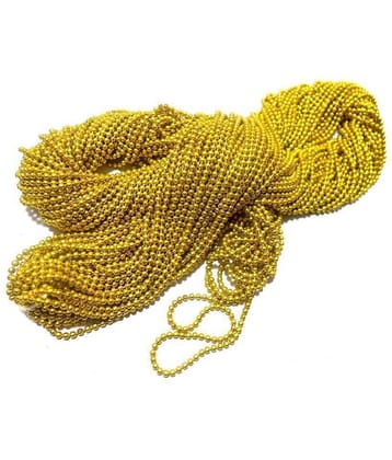 Vardhman Jewellery Making Ball/Stone Chain Wholesale Pack 25 MTS,Color Gold,Size 1.5 mm,Decorating & Craft Work.