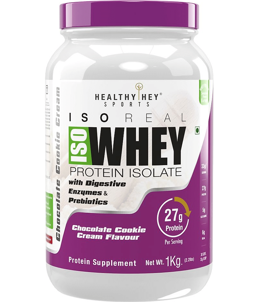 HealthyHey Sports ISO Whey Protein - ISOReal with DigeZyme 1 kg Powder