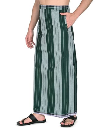 GOWRI TEX Cotton Blend Men's Dhoti Multicolor ( Pack of 1 )