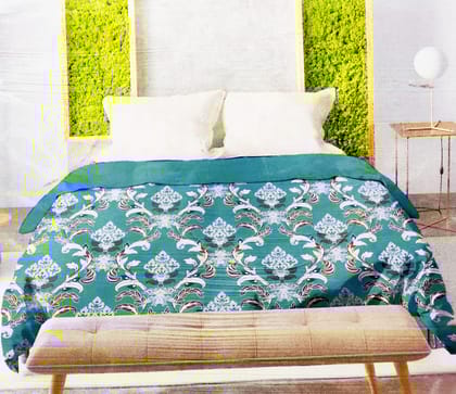 Cotton Blend 250 TC Printed Multicolor King Size Double Bedsheet with 2 Pillow Covers – Paisley Print - 108 X 108 Inches (9 x 9 Feet) by Omkar by R3 Inc.