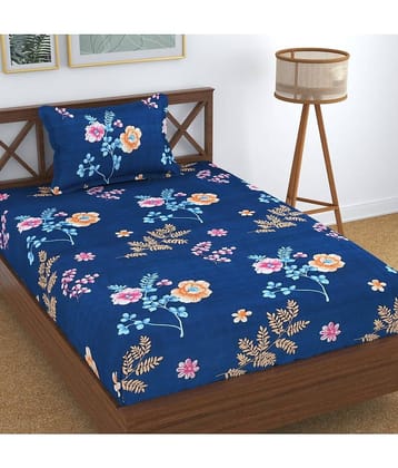 Homefab India Microfiber Single Bedsheet ( Beige )