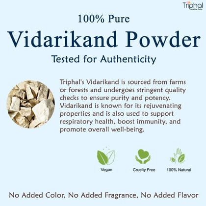 Vidarikand Powder - Bidharikand Churna | 100% Pure | Triphal
