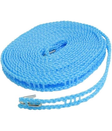 Xforia5 Meters Windproof Anti-Slip Clothes Washing Line Drying Nylon Rope with Hooks(Pack of 1)