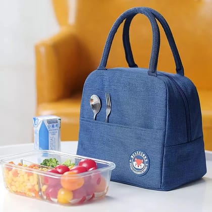 Lunch Bags Insulated For Office | Portable And Reusable (Blue), 1 liter