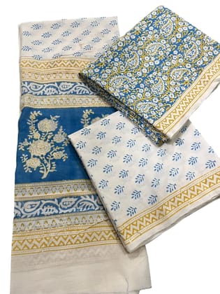 Vibrant Baag Indico Print Fabric - All-Natural Indigo Colors, Eco-Friendly, Perfect for Fashion & Home Décor