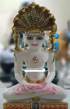 Pure white makrana marble parshwanath bhagwan, Home