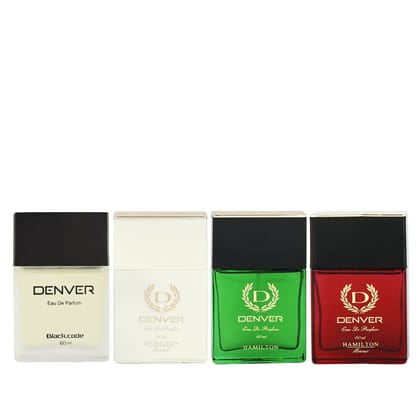 Hamilton Perfume 60ml + Imperial Perfume 60ml + Honour Perfume 60ml + Black Code Perfume 60ml (Pack of 4)