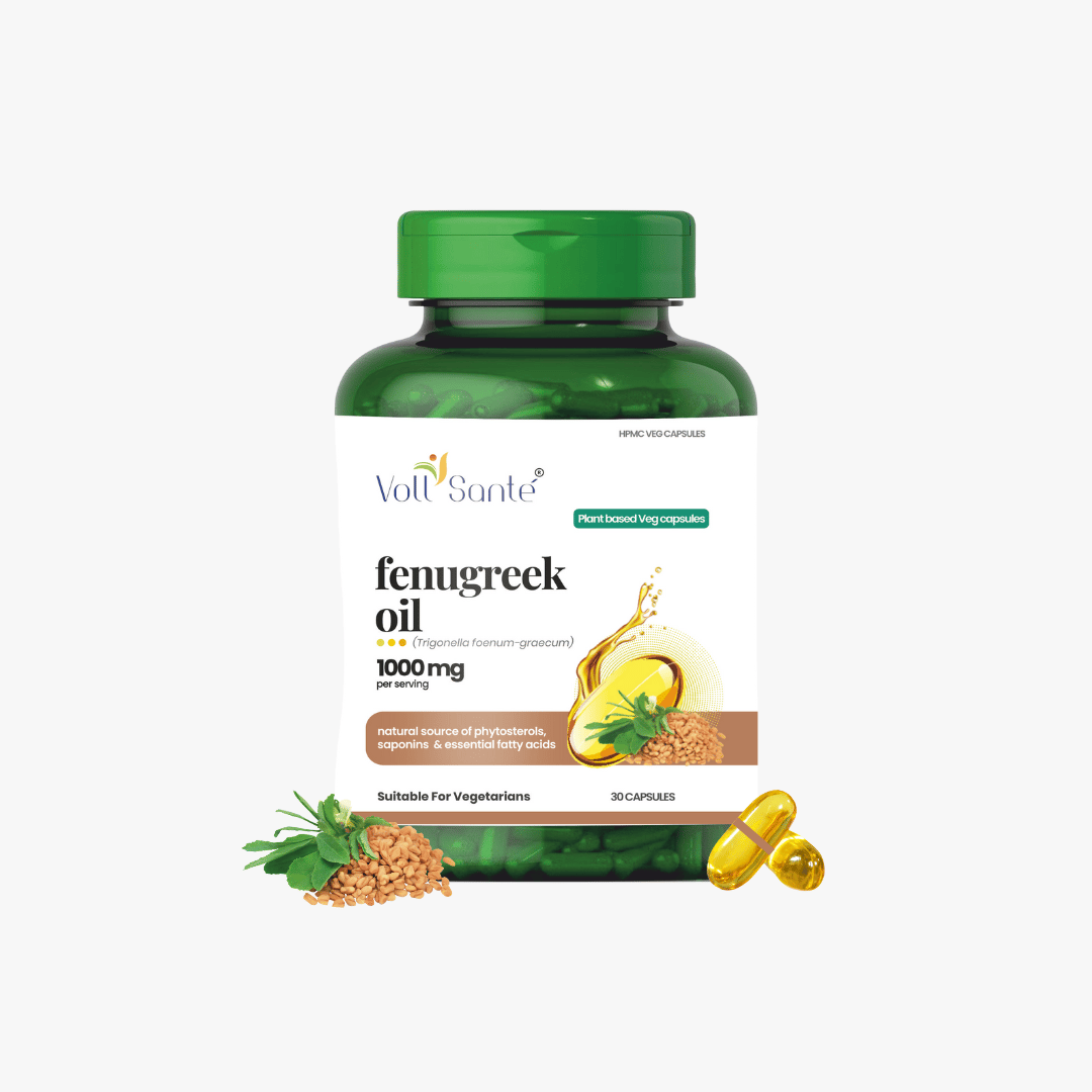 Voll Sante Fenugreek Oil: Bottle of 30 Capsules-Buy 1