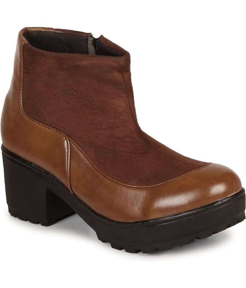 Ishransh - Brown Women's Ankle Length Boots