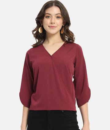 ALL WAYS YOU Women's Crepe Regular Top ( Maroon )