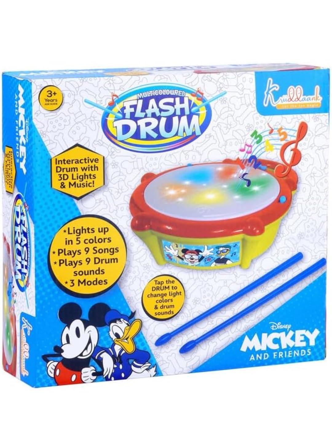 Mickey, Flash Drum Toy with Flash Light & Music