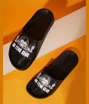 PERY PAO Black Men's Slide Flip Flop