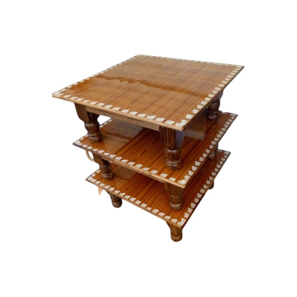 Wooden Handmade Chowki 3 Pcs