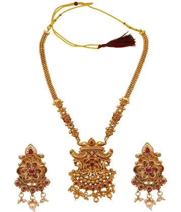 gilher - Gold Alloy Necklace Set ( Pack of 1 )