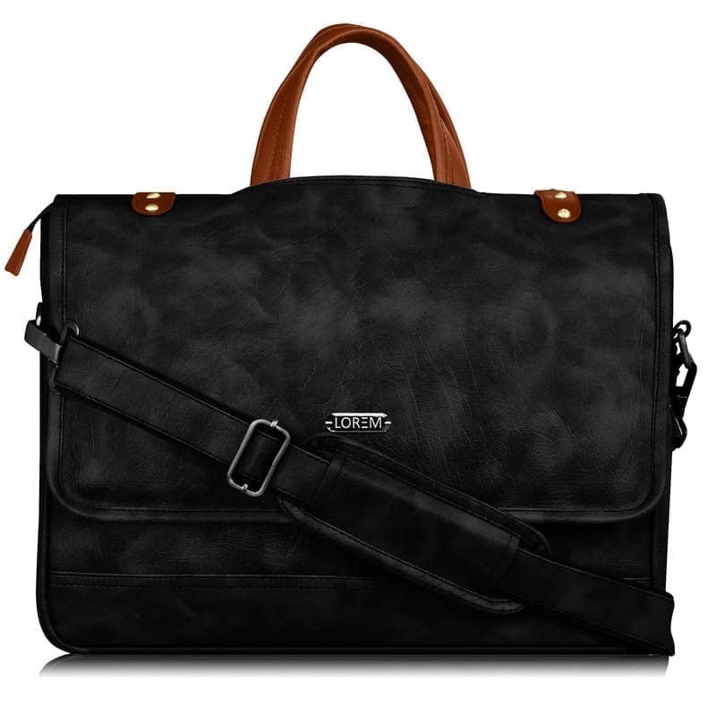 LOREM 10L Faux Leather Messenger Bag For Men-UF