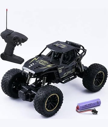 SUNTAP Rc Monster Truck Remote Control Car for Kids Rock Crawler 5 Function 1:18 - Black Plastic Car ( Pack of 1 )