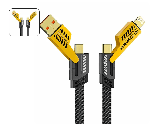 4 in 1 Charging Cable 65W Cable (1 Pc)