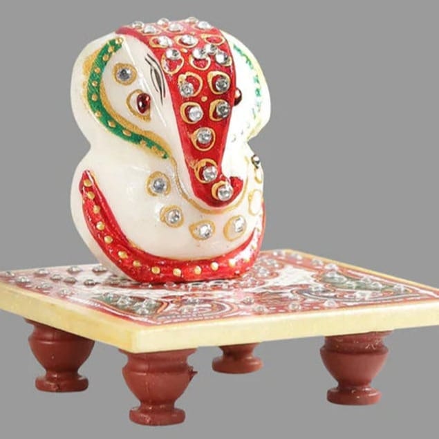 Marble Chowki Ganesha