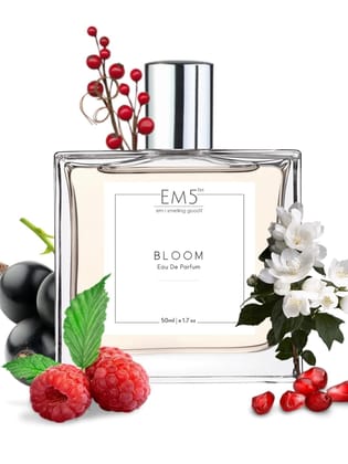 EM5 Bloom Perfume for Women | Floral Fruity Sweet Woody Fragrance | EDP Strong and Long Lasting Spray | Luxury Gift for Women EM5 Bloom Perfume for Women | Floral Fruity Sweet Woody Fragrance | EDP Strong and Long Lasting Spray | Luxury Gift for Women - 