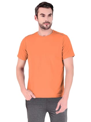 Freecultr Men's Activewear Sports T-Shirt Quick Dry Half Sleeve Plain Soft & Stylish Polyster Dry Fit Gym Workout Running Casualwear T Shirts for Man  Pack of 1-Neon