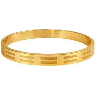 KIMTI 18k Gold Plated Men Kada Bracelet (Gold) KIMTI 18k Gold Plated Men Kada Bracelet (Gold)