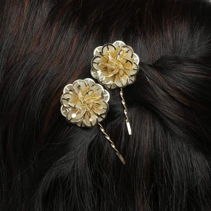 Gold-Toned Multicolor Bobby Pins-SP0818GC8018G
