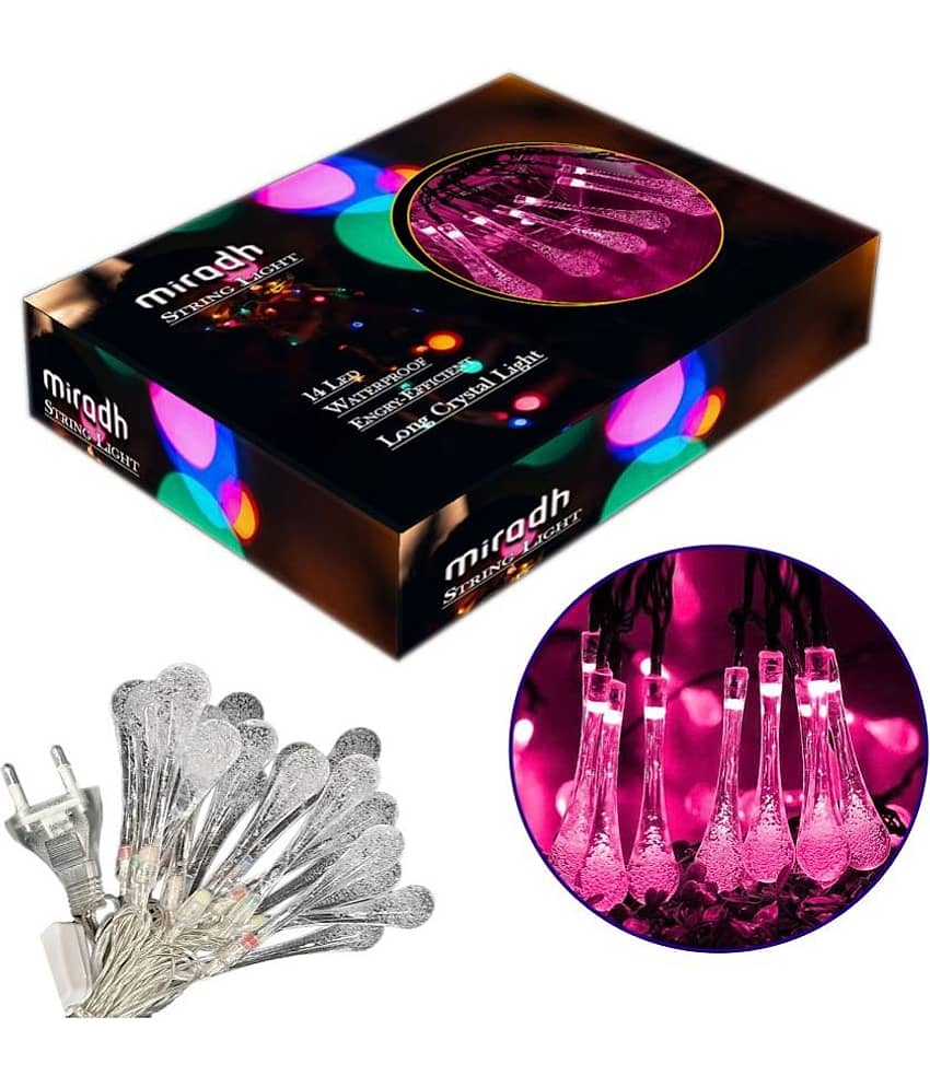 MIRADH - Pink 3Mtr String Light ( Pack of 1 )