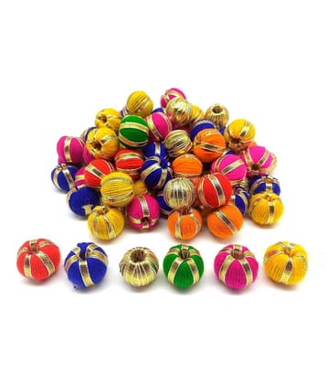 PRANSUNITA Multicolor Gota Chakri/Bangles for Art Work Diwali, Lohri, Vandanwar Wall Decoration Ethnic Bangles Candle Tea Lights, Handcrafted- Size – 3 inch - 100 Pcs (GOTA MULTI BALLS)