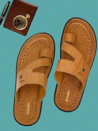 Hirolas® Men's Tan Comfortable Office Slippers (HROMSL12TAN) Hirolas® Men's Tan Comfortable Office Slippers (HROMSL12TAN)