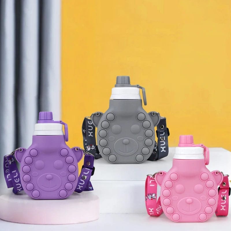 Fashion Silicone Water Bottle Push Bubble Fidget Purses And Handbags Cute Mini Jelly Bags Little Girls Kids Purses
