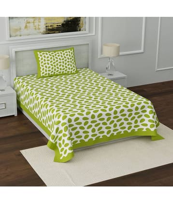 Uniqchoice Cotton Single Bedsheet ( Green )