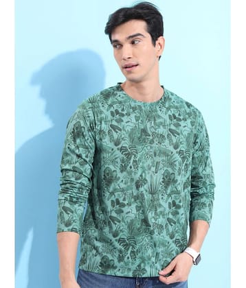 Ketch Polyester Relaxed Fit Printed Full Sleeves Mens T-Shirt - Green ( Pack of 1 ) - None